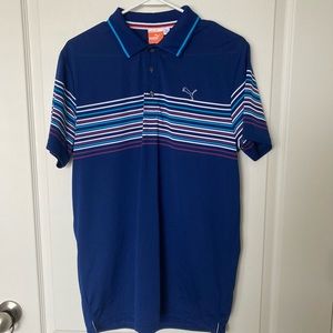 Puma Sport Life Style Dry Cell Blue Polo Size M